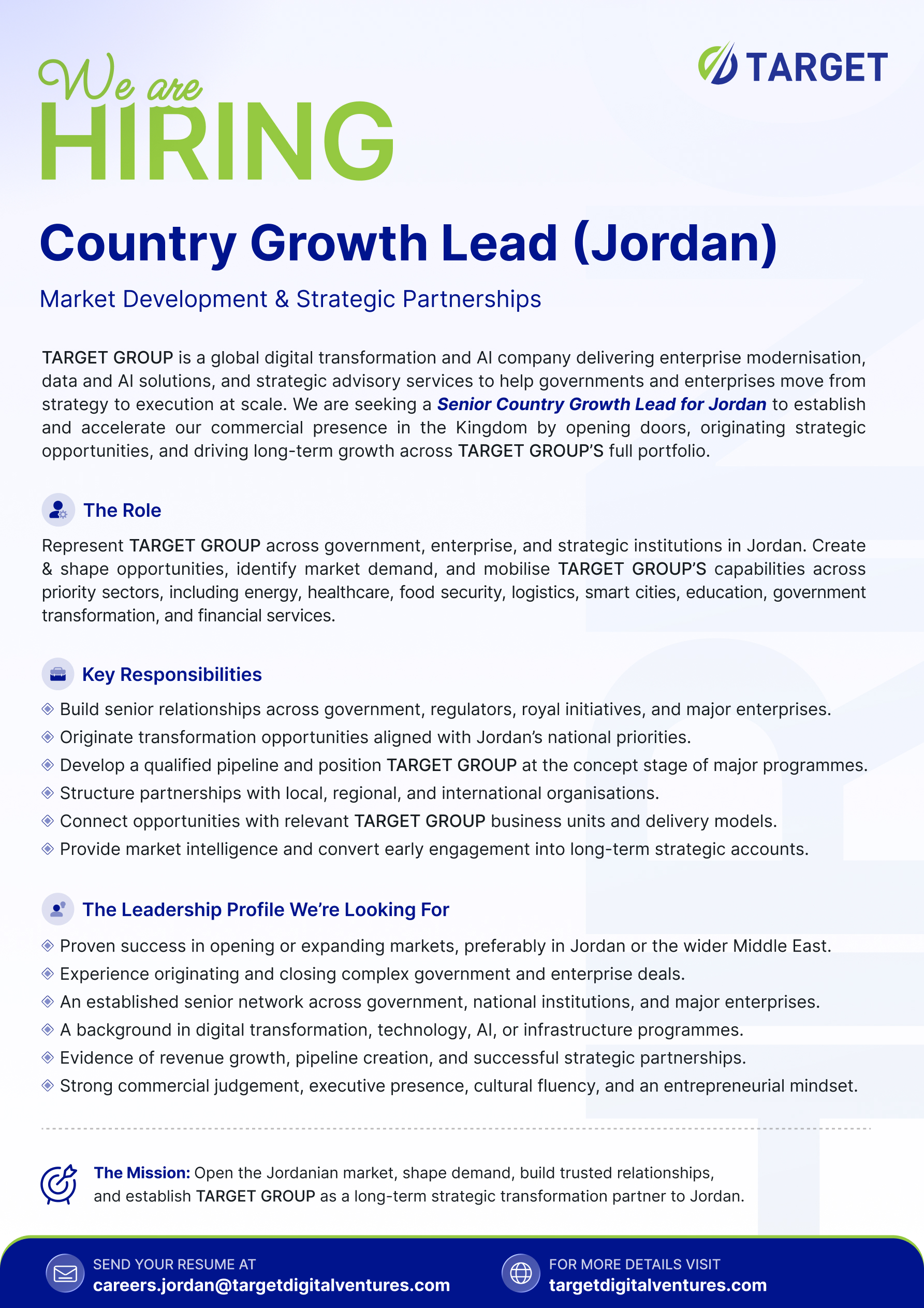Country Growth Lead (Jordan)